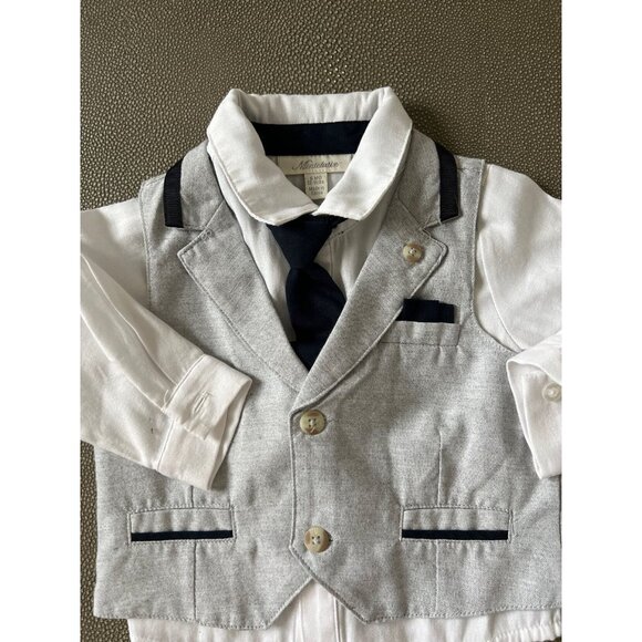 Miniclasix 4pc Navy Formal Outfit 6M Excellent Used Condition - Picture 3 of 7